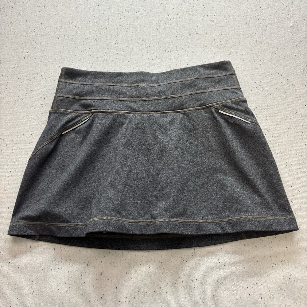 Athleta Women's Size S Gray Skort Purple Lining Running Tennis Gym Skirt